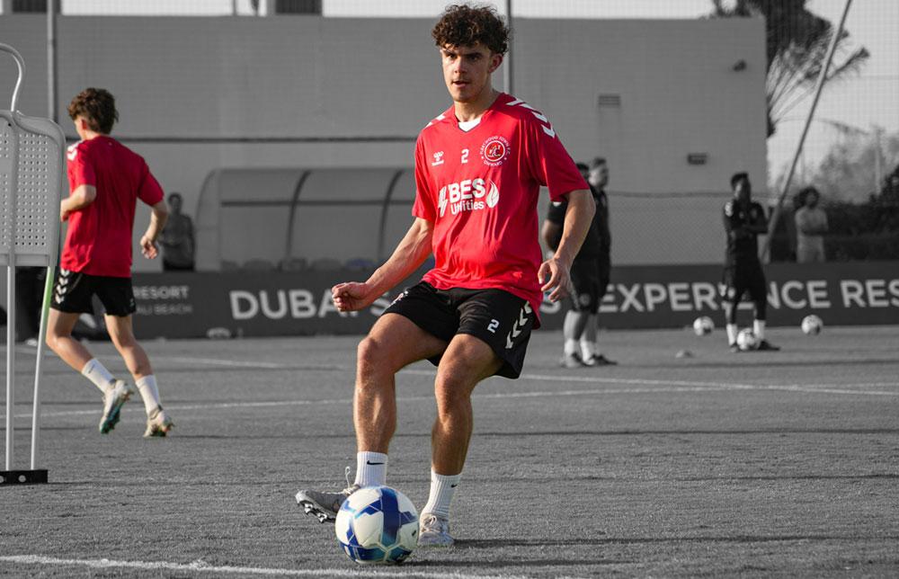 Fleetwood Town Football Club Player On The Ball